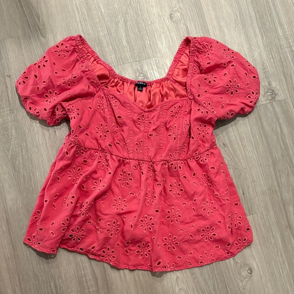 torrid Tops - Torrid Women's Pink Eyelet Top